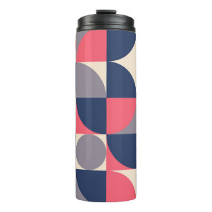 Moderne Formen und geometrische nahtlose Muster in Thermosbecher