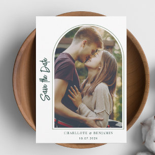 Moderne Foto Arch Wedding rettet das Datum Save The Date
