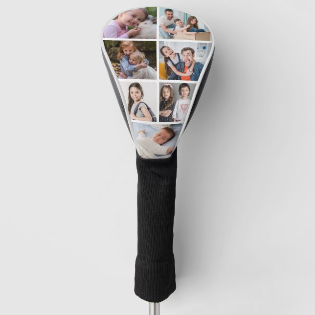 Moderne Foto Collage-Familie Golf Headcover (Vorderseite)