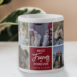 Moderne Foto-Collage für beste Freunde für immer Kaffeetasse