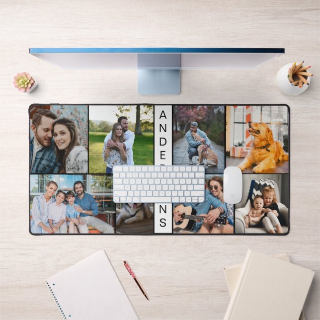 Moderne Foto Collage Mat Schreibtischunterlage (Büro 1)