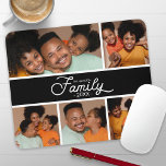 Moderne Foto Collage Mousepad<br><div class="desc">Transformieren Sie Ihren Arbeitsbereich mit einem personalisierten Mauspad mit dieser Vorlage für die dynamische Foto-Collage. Fügen Sie einfach Ihre Lieblingsfotos, das Jahr, Ihren Familiennamen und jeden beliebigen Text, den Sie wünschen, hinzu. Machen Sie es einzigartig!</div>