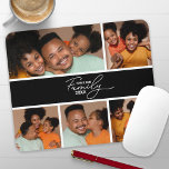 Moderne Foto Collage Mousepad<br><div class="desc">Transformieren Sie Ihren Arbeitsbereich mit einem personalisierten Mauspad mit dieser Vorlage für die dynamische Foto-Collage. Fügen Sie einfach Ihre Lieblingsfotos, das Jahr, Ihren Familiennamen und jeden beliebigen Text, den Sie wünschen, hinzu. Machen Sie es einzigartig!</div>