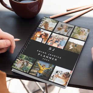 Moderne Foto Collage/Name 2025 Jährlich Planer