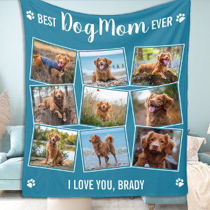 Moderne Foto Collage Pet Personalisiert Hunde Mama Fleecedecke