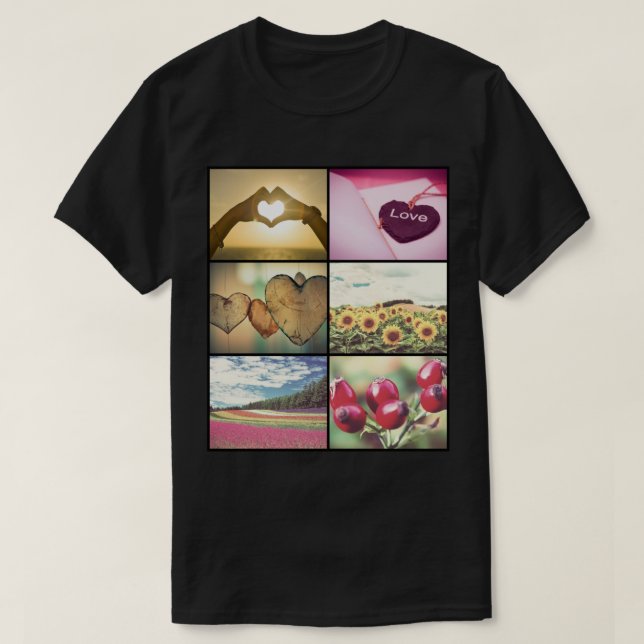 Moderne Foto-Collage T-Shirt (Design vorne)