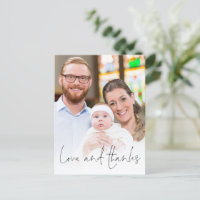 Moderne Foto Cross Christening Taufe Liebe dank