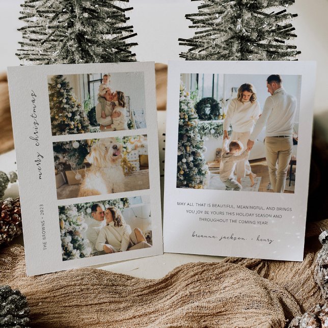 Moderne Foto Family Holiday Card zu Weihnachten Einladung (Von Creator hochgeladen)
