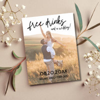 Moderne Foto-Getränke für Hochzeiten sparen das Da