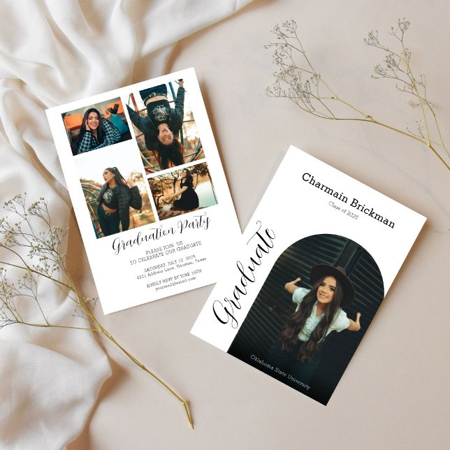 Moderne Foto Graduierungspartei Einladung (Von Creator hochgeladen)