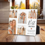 Moderne Foto Grid Keepake-Geschenke für die besten Fotoplatte<br><div class="desc">Erstellen Sie Ihre eigene Freundschaftsplakette mit dieser modernen Bildgitter-Vorlage. Laden Sie einfach Ihre eigenen Fotos hoch und passen Sie den Text an. Mit dem Titel 'Beste Freunde',  einem Freundschaftsangebot,  einem niedlichen kleinen Herzstück,  das in jede beliebige Farbe und jeden beliebigen Namen geändert werden kann.</div>