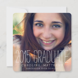 Moderne Foto High School Graduation Party Einladung