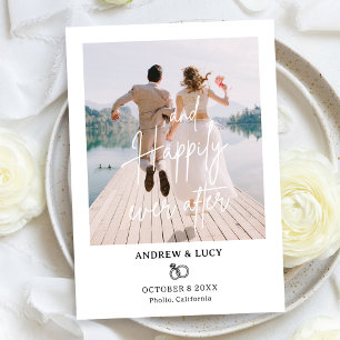 Moderne Foto-Hochzeit Ankündigung
