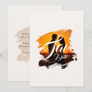 Moderne Foto-Hochzeit-Einladung zum Vormerken Save The Date