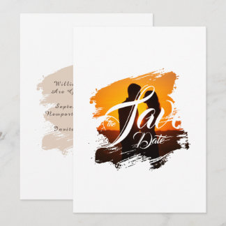 Moderne Foto-Hochzeit-Einladung zum Vormerken Save The Date
