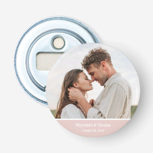 Moderne Foto-Hochzeit Flaschenöffner