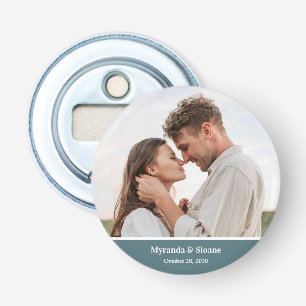 Moderne Foto-Hochzeit Flaschenöffner