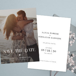 Moderne Foto-Hochzeit in Urlaubsort Save The Date