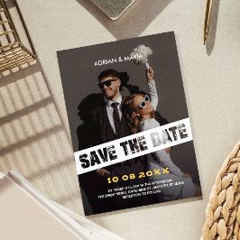 Moderne Foto-Hochzeit Save The Date