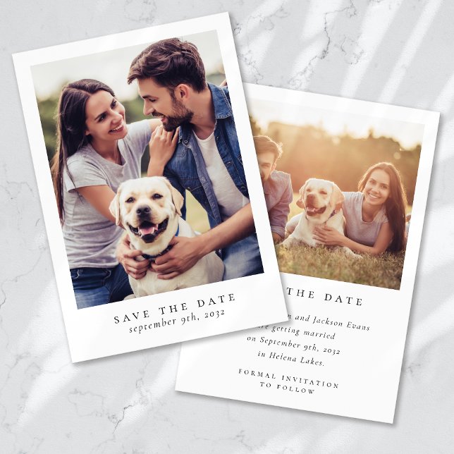Moderne Foto-Hochzeit Save The Date (Von Creator hochgeladen)