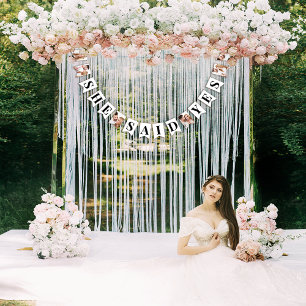 Moderne Foto-Hochzeitsdusche Wimpelkette