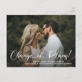 Moderne Foto Hochzeitsplanung Postkarte