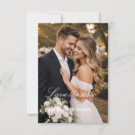 "Moderne Foto-Hochzeitsspeicher-Flat-Save-The-Date Save The Date