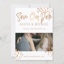 Moderne FOTO Imitate Metal Gold Foil Typografie