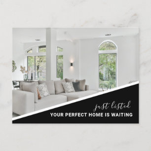 Moderne Foto-Immobilienmarketing-Postkarte Postkarte
