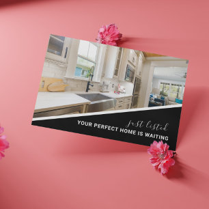 Moderne Foto-Immobilienmarketing-Postkarte Postkarte