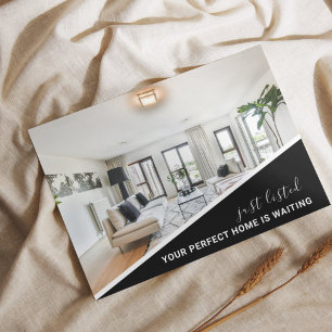 Moderne Foto-Immobilienmarketing-Postkarte Postkarte