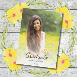 Moderne Foto-Klasse 2025 Abschluss Ankündigung