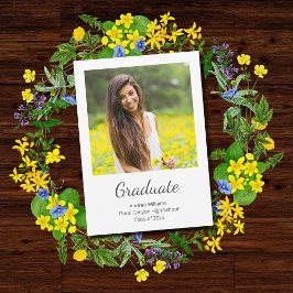 Moderne Foto-Klasse 2025 Abschluss Ankündigung