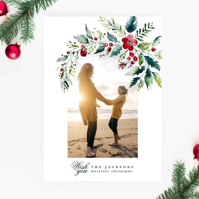 Moderne Foto-Kranz frohe Weihnachten (Von Creator hochgeladen)