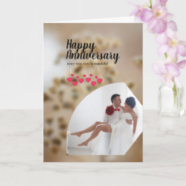 Moderne Foto Liebe Husband Ehefrau Happy Jubiläum Karte