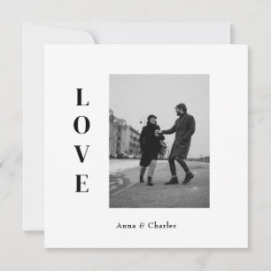 Moderne Foto-LIEBE Save the Date-Karte Date