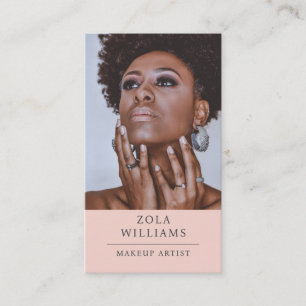 Moderne Foto Makeup Artist Visitenkarte