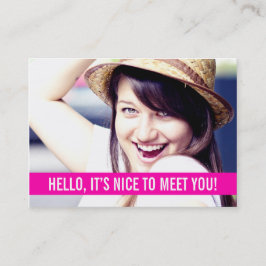 Moderne Foto Personal Business Cards Visitenkarte