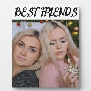 MODERNE FOTO-PLAKETTE FÜR BESTE FREUNDE ALS ANDENK FOTOPLATTE