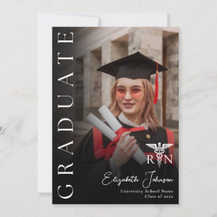 Moderne Foto RN Nurse Graduation Party Einladung