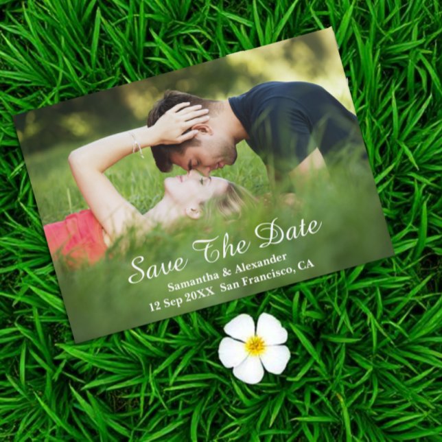 Moderne Foto Save the Date Card (Von Creator hochgeladen)