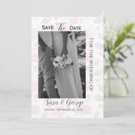 Moderne Foto-Save-the-Date-Karte Einladung