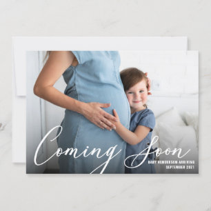 Moderne Foto-Schwangerschaft Ankündigung