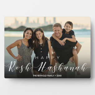 Moderne Foto-Typografie Rosh Hashanah Neujahr Fotoplatte