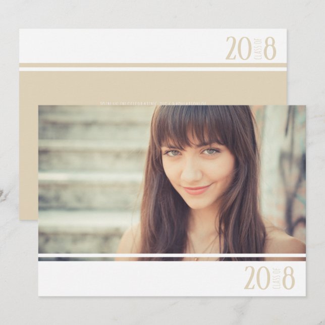 Moderne Foto- und Sandstrände Einladung (Vorne/Hinten)