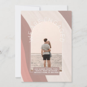 MODERNE FOTO-VERLOBUNG INVITE - Gemischte Farben Einladung