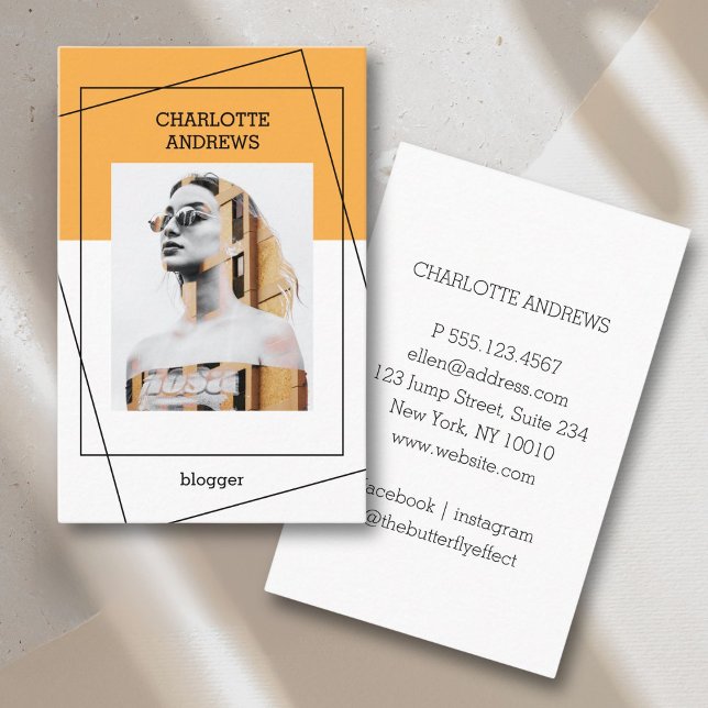 Moderne Foto Visitenkarte (Modern Photo Business Card)