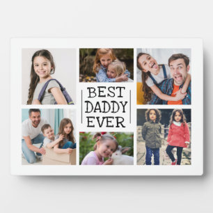 Moderne FotoCollage   Best Daddy Ever Fotoplatte