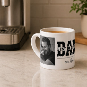 Moderne Fotocollage Bester Vater Aller Zeiten Esp Espressotasse