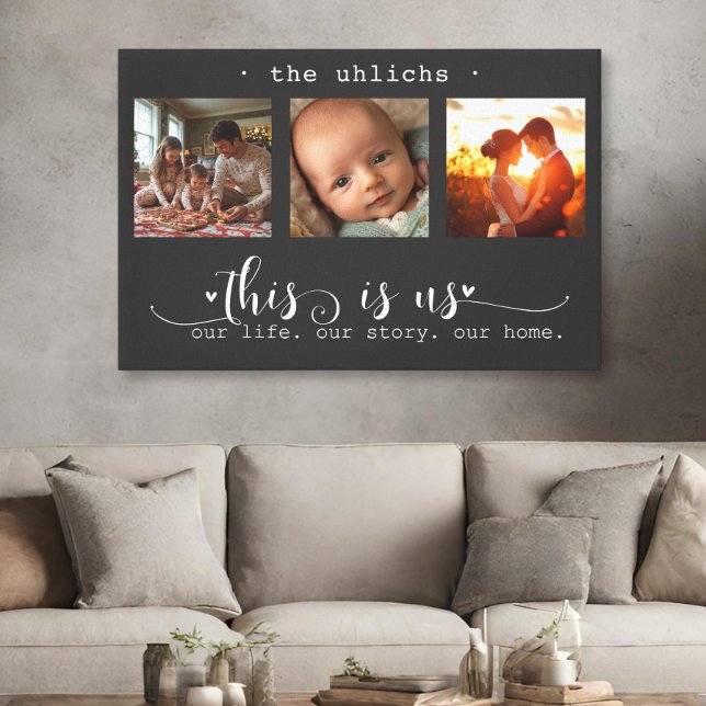 Moderne FotoCollage Das sind wir Leinwanddruck (Von Creator hochgeladen)